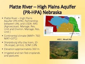 Platte River High Plains Aquifer PRHPA Nebraska Platte