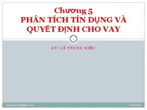Chng 5 PH N TCH TN DNG V