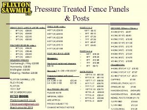 Pressure treated fence panels