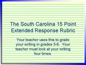 4 point constructed response rubric