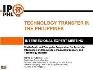 Technology transfer examples in philippines