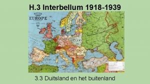 H 3 Interbellum 1918 1939 3 3 Duitsland