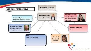 Structure for Executive Team Stephen Ryan Director of