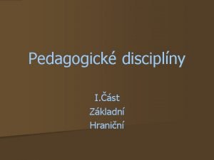 Aplikované pedagogické disciplíny