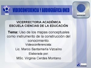 VICERRECTORIA ACADMICA ESCUELA CIENCIAS DE LA EDUCACIN Tema