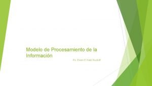 Modelo de Procesamiento de la Informacin Ps Erwin