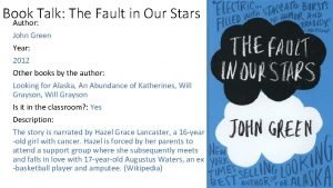 The fault in our stars doc