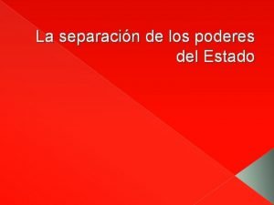 Separacin Separacin