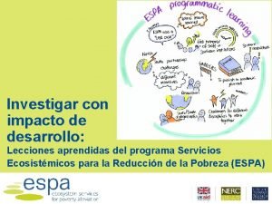 Investigar con impacto de desarrollo Lecciones aprendidas del