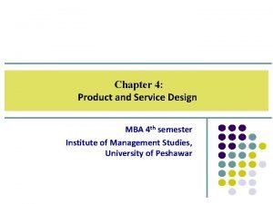 Mba service design