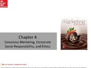 When integrating conscious marketing