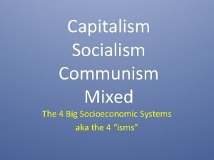 Socialism philosophy