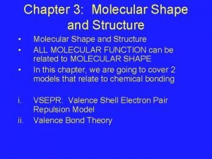 Molecular shape finder