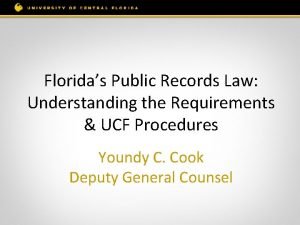 Floridas Public Records Law Understanding the Requirements UCF