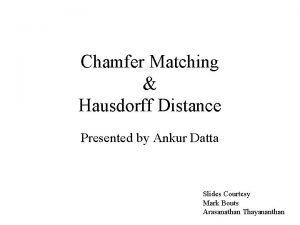 Hausdorff distance