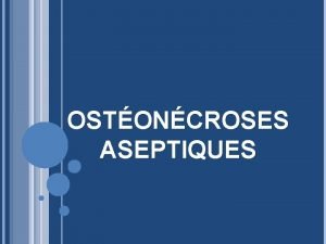 Classification de mitchell ostéonécrose