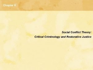 Conflict theory criminology