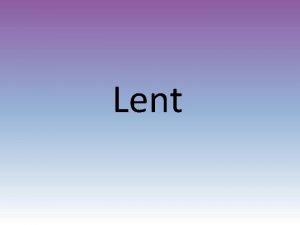 Lent facts