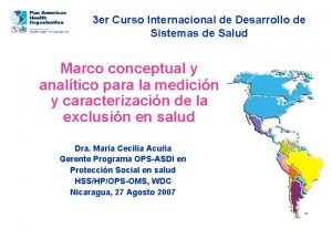 3 er Curso Internacional de Desarrollo de Sistemas