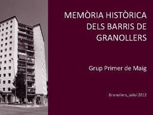 Barris de granollers