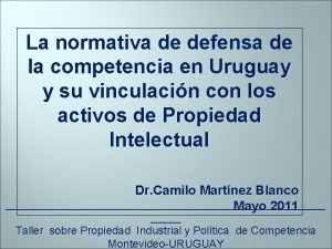 La normativa de defensa de la competencia en