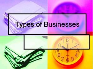 Types of Businesses Fashion Industry Segments n n