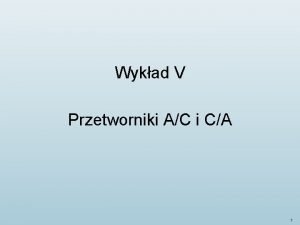 Przetworniki ac i ca