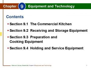Section 9-1 the commercial kitchen