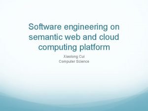 Semantic cloud