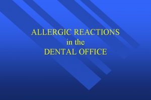 Anaphylaxis classification Anaphylaxis classification