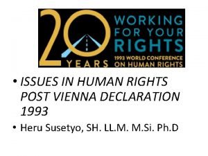Vienna declaration of human rights