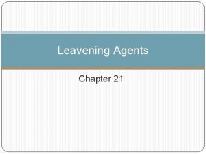 Leavening agent