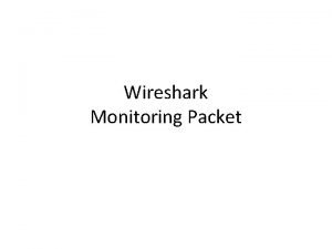 Learning wireshark
