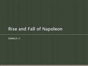 Rise and Fall of Napoleon SSWH 14 C