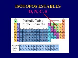 Que es un isotopo estable