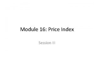 Formula for simple aggregate price index
