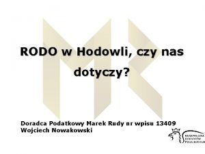 RODO w Hodowli czy nas dotyczy Doradca Podatkowy