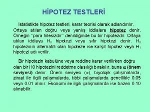 H0 h1 hipotez örnekleri H0 h1 hipotez örnekleri