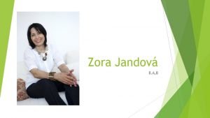 Zora jandová ester mertová