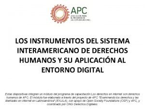 Instrumentos del sistema interamericano de derechos humanos