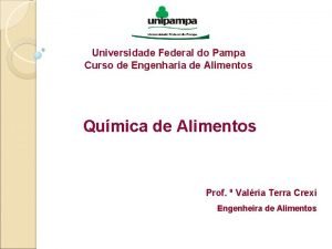 Universidade Federal do Pampa Curso de Engenharia de