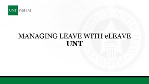 Unt vacation accrual Unt vacation accrual