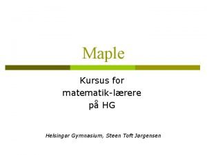 Sænket skrift maple