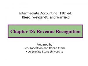 Intermediate Accounting 11 th ed Kieso Weygandt and