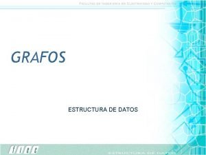 GRAFOS ESTRUCTURA DE DATOS INTRODUCCION Los grafos son