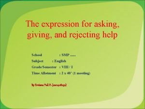 Refusing help expression Refusing help expression