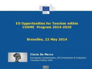 EU Opportunities for Tourism within COSME Program 2014