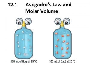 Avogadro's law and molar volume at stp