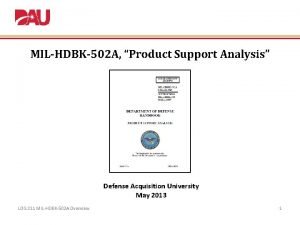 Product support analysis