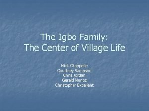 Igbo family structure